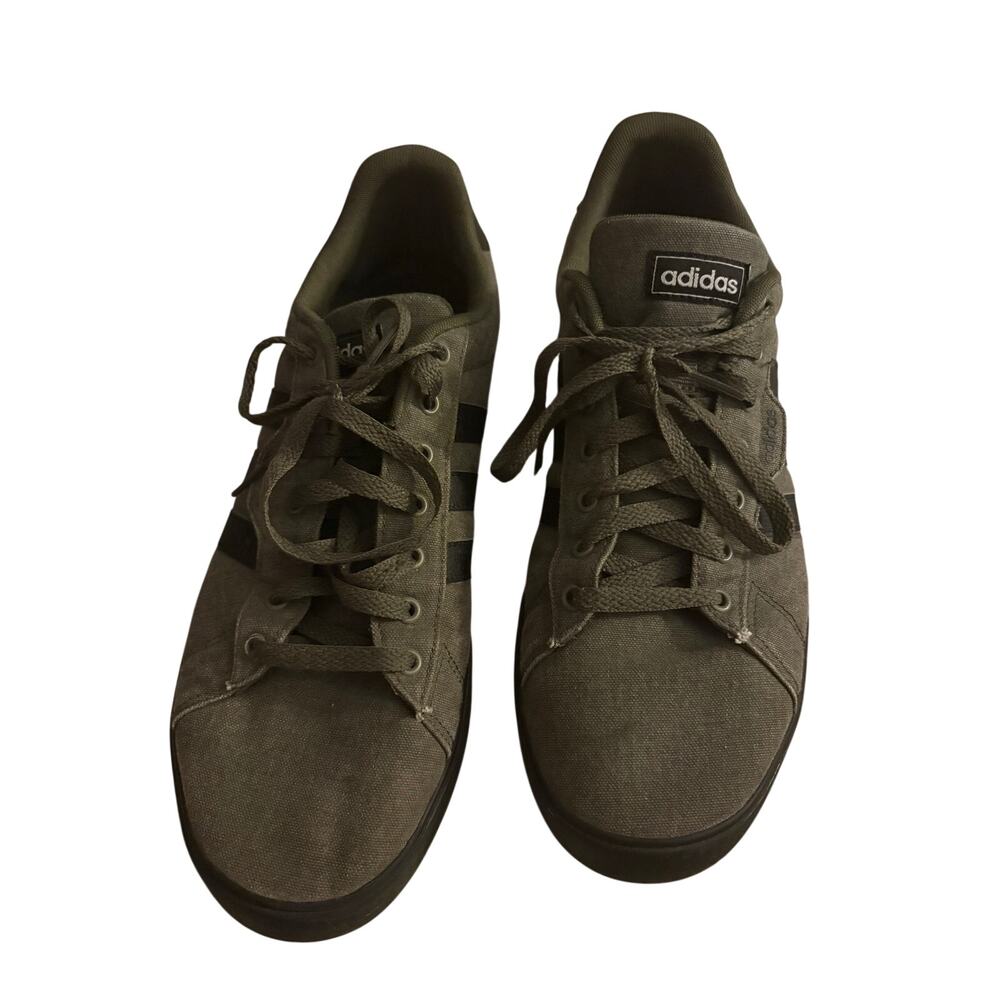 ADIDAS Men's Daily 3.0 Sneakers in Olive Strata Core Black 11.5